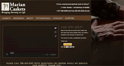 Desktop Screenshot of mariancaskets.com